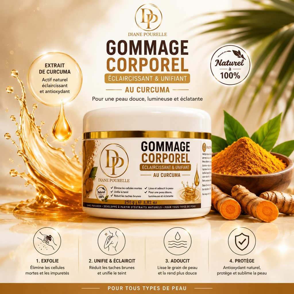 Gommage corporel super exfoliant éclaircissante unifiant