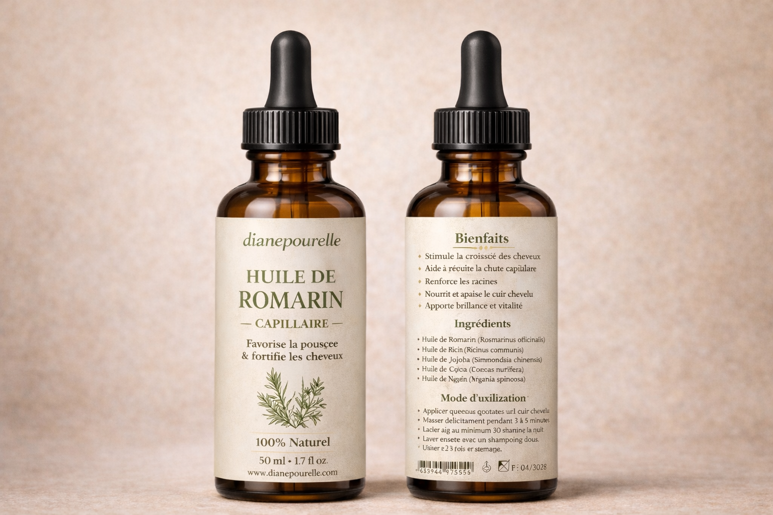 HUILE DE ROMARIN CAPILLAIRE 100%NATUREL