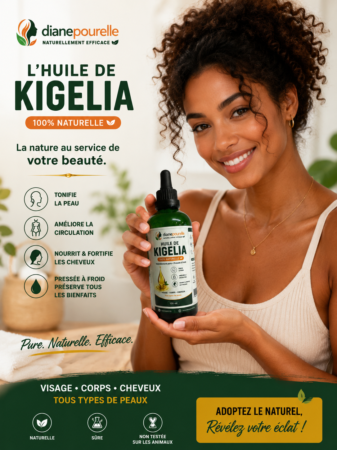 Huile de kigelia africana